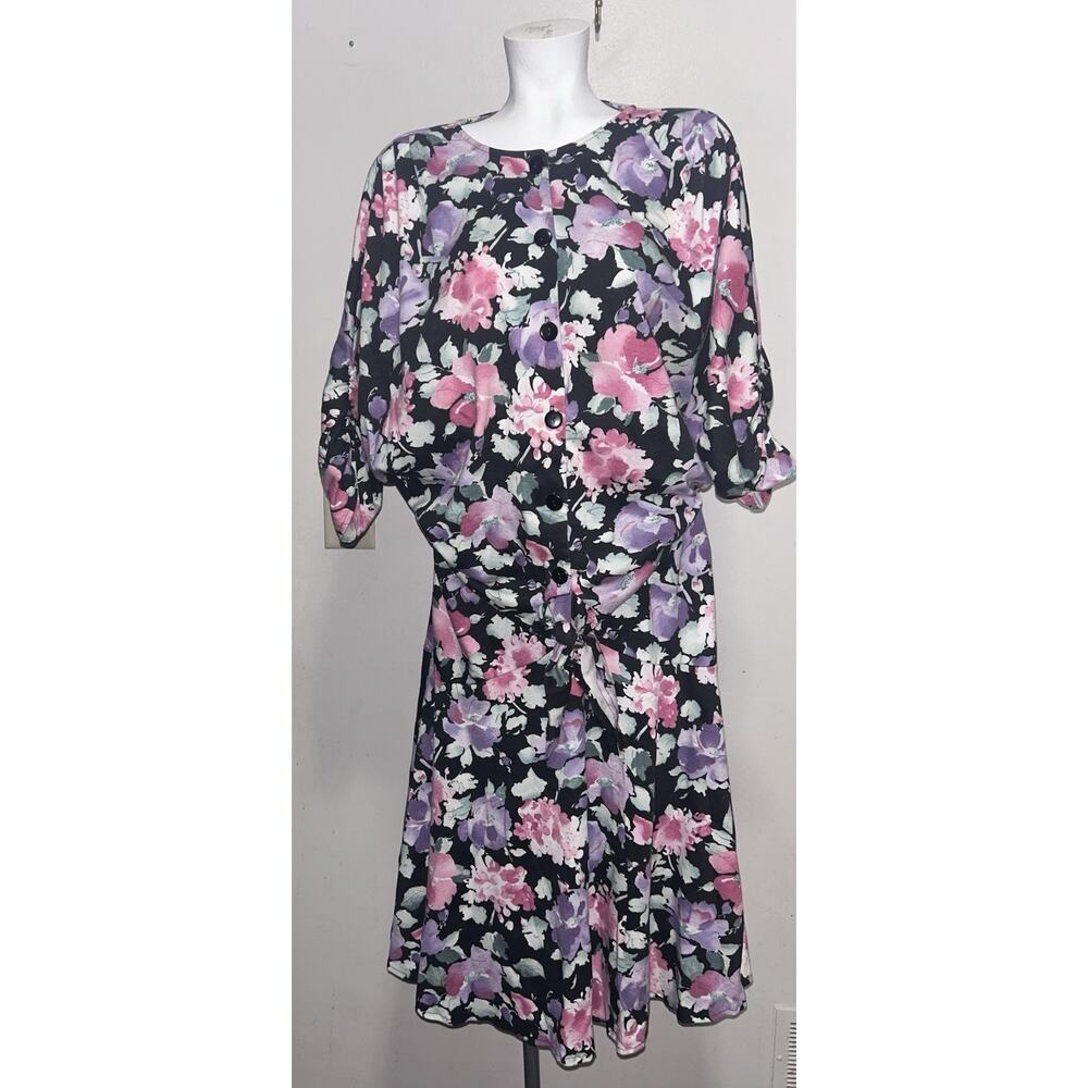 VTG Tabby of California Women's Floral 2 Piece Set Sz 16 Skirt Top Cottage Core